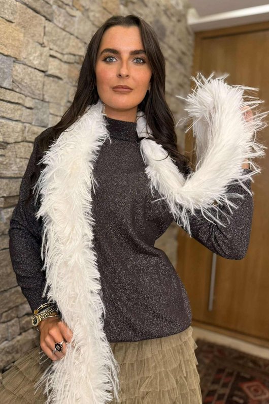 Tallulah Soft Stretch Sparkle Skim Knit Chocolate